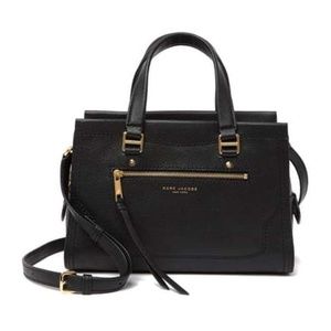 Marc Jacobs Cruiser Leather Satchel Black Gold